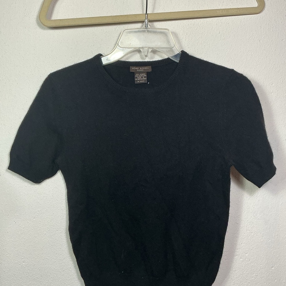 Henri Bendel Black Cashmere Sweater
